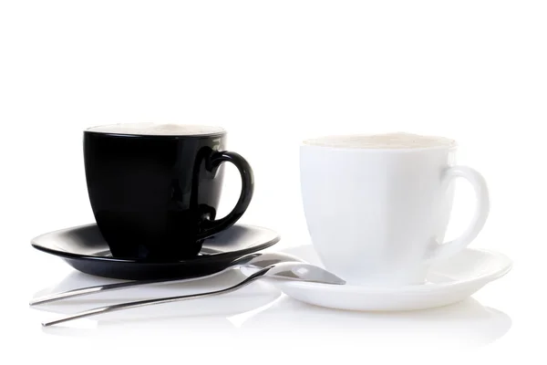 Tasse Kaffee auf einem weißen — Stockfoto