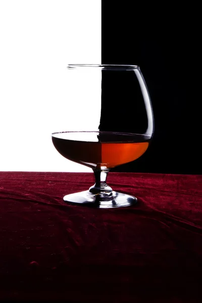 Glas cognac — Stockfoto