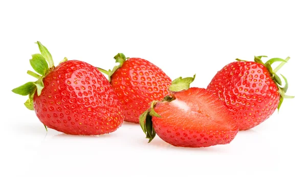 Strawberries on White — Stock Photo, Image