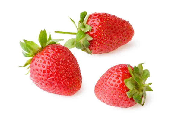 Strawberries on White — Stock Photo, Image