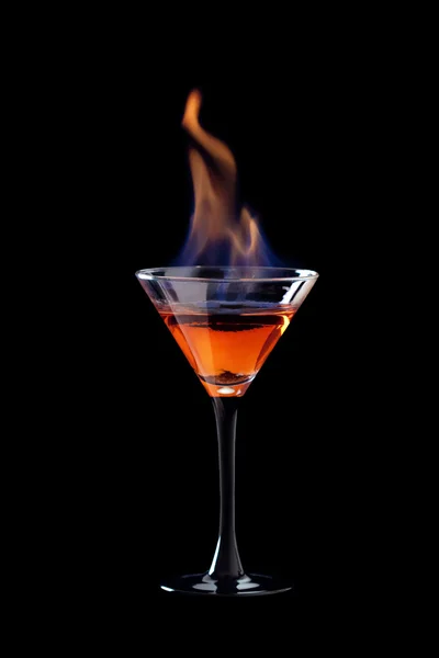 火焰喷射器鸡尾酒 — 图库照片