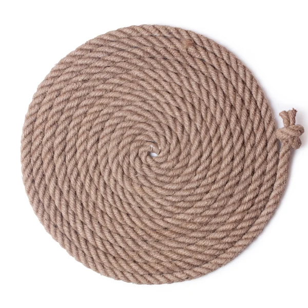 Tiro detalhado de uma corda náutica — Fotografia de Stock