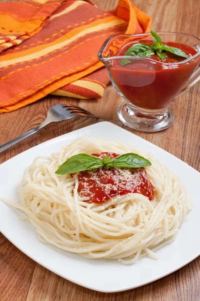 Spaghetti whit tomato sauce — Stock Photo, Image