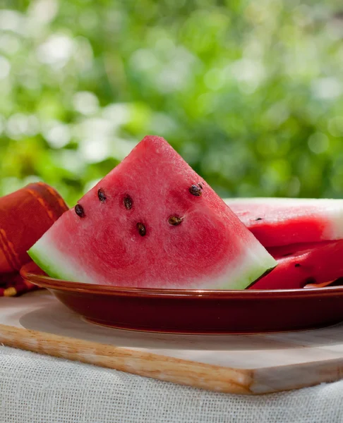 Wassermelonenscheiben — Stockfoto