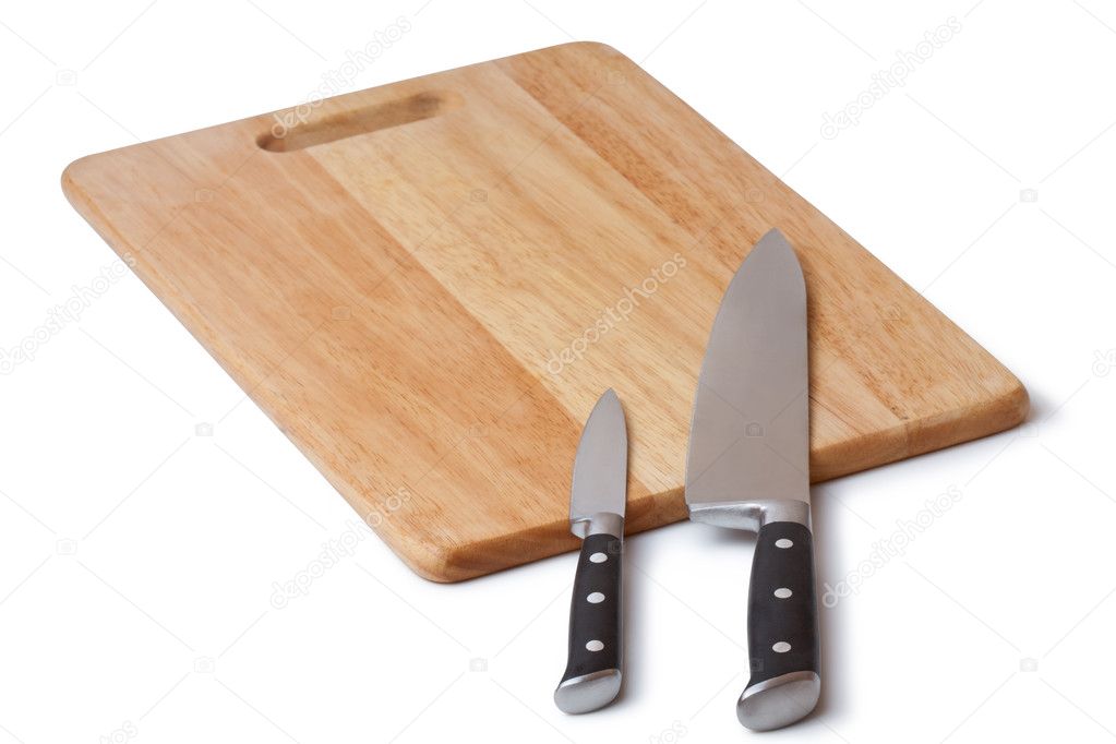 Table knife and cutting board