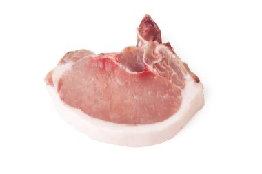 Raw pork cutlet clipart