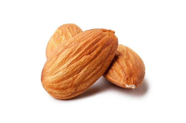 stock image Almonds and a cracked walnut