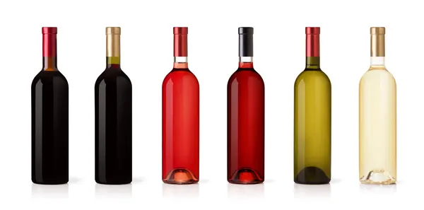Set of Bottles isolated on white background Stock Picture