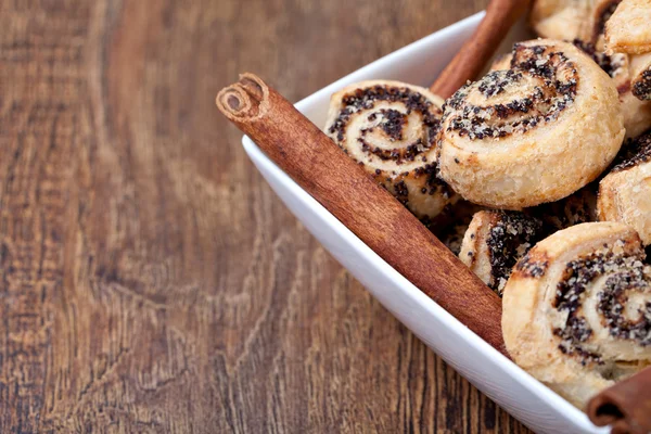 stock image Pinwheel cookies with cinnamon