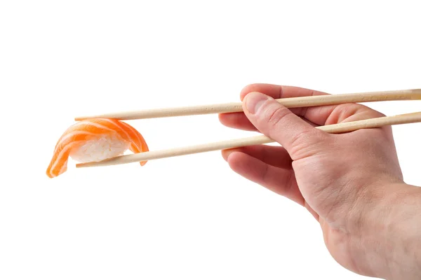 Sushi avec baguettes — Photo