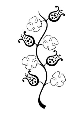 Floral ornament vector clipart