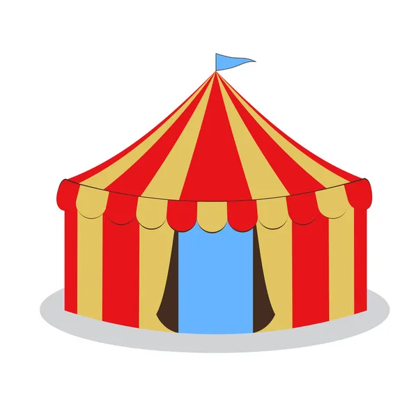図面のサーカスのテント — ストックベクタ