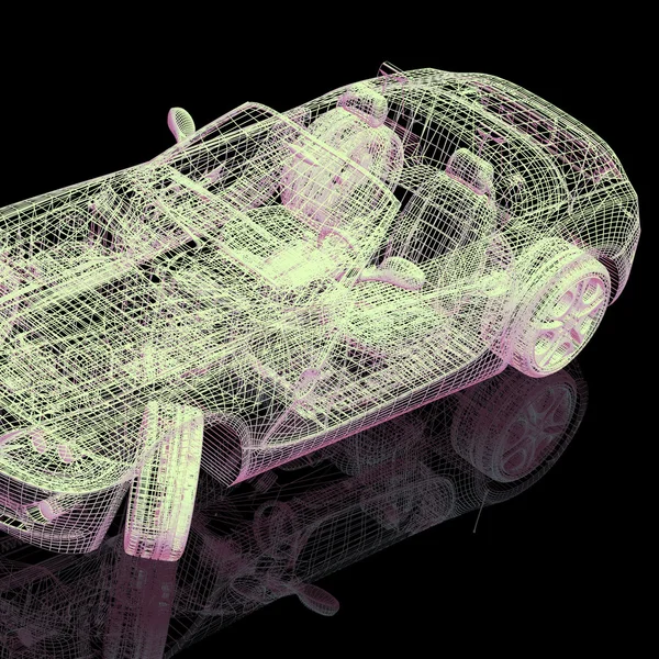 3D model auta — Stock fotografie