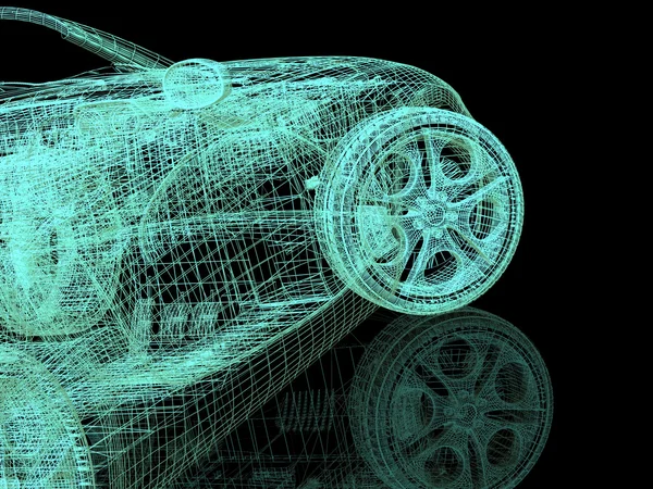 3D modell autók — Stock Fotó