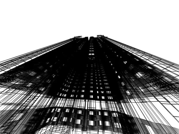 Edificio moderno abstracto — Foto de Stock