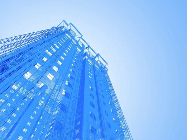 Abstrakt skyskrapor — Stockfoto
