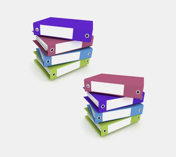 Folders for papers on a white — Stock Photo, Image