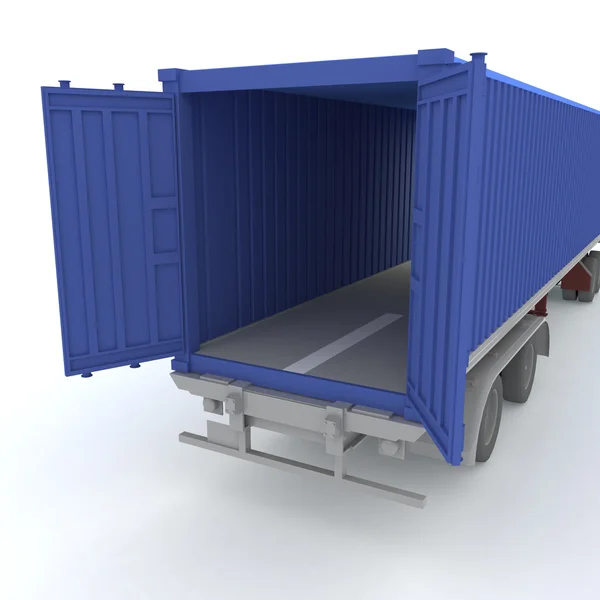 Buka kontainer kargo — Stok Foto