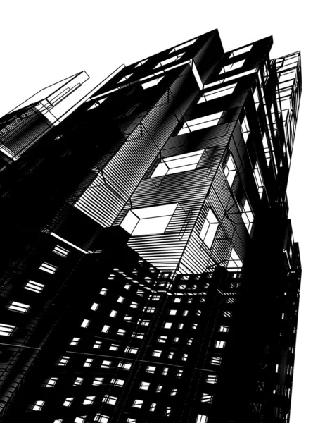 Abstrakt modern byggnad — Stockfoto