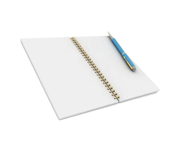 Notebook și stilou — Fotografie, imagine de stoc