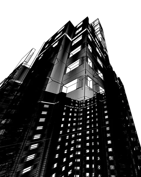Edificio moderno astratto — Foto Stock