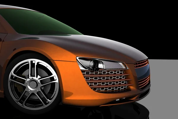 3D samochód koncepcyjny — Zdjęcie stockowe