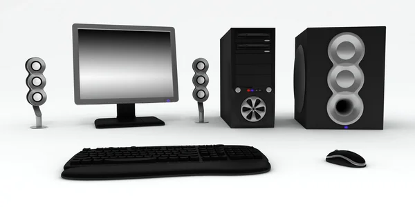 Zwarte computer — Stockfoto