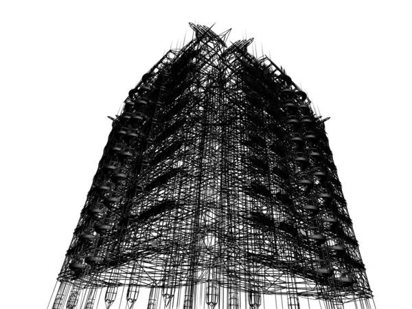 Elvont a felhőkarcoló — Stock Fotó