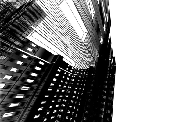 Edificio moderno astratto — Foto Stock
