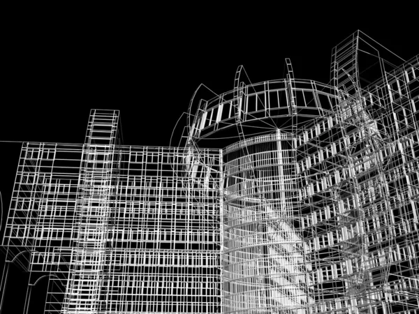 추상화 현대 고층 건물 — 스톡 사진