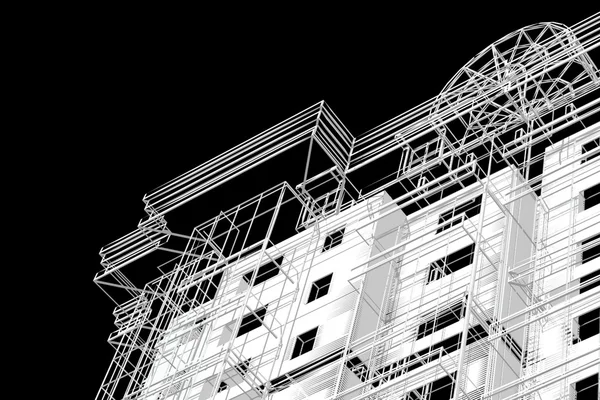 Abstracte modern gebouw — Stockfoto