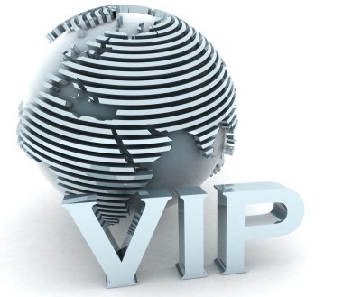 3D altın VIP globe Avrupa