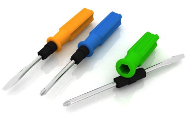 Universal screwdriver clipart