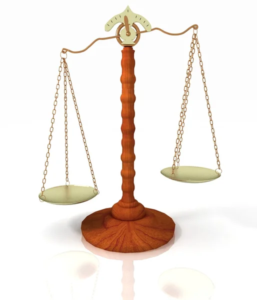 Классические весы правосудия — стоковое фото