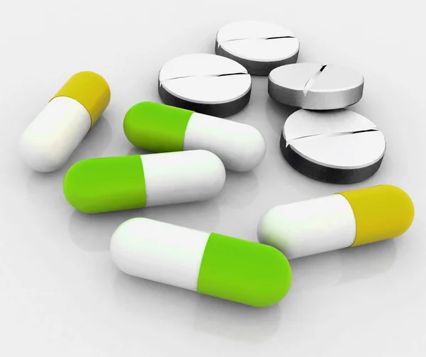 Лекарственные таблетки — стоковое фото