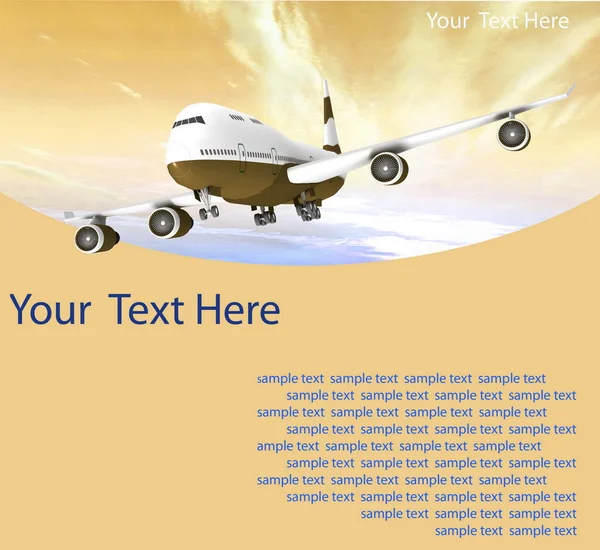 Bild des Flugzeugs — Stockfoto
