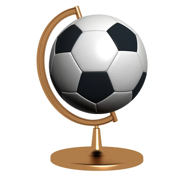 Globe football sign — Stock Photo, Image