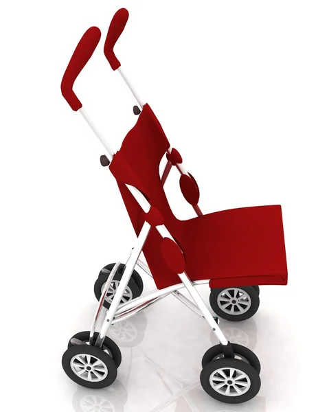 Lege baby wandelwagen — Stockfoto