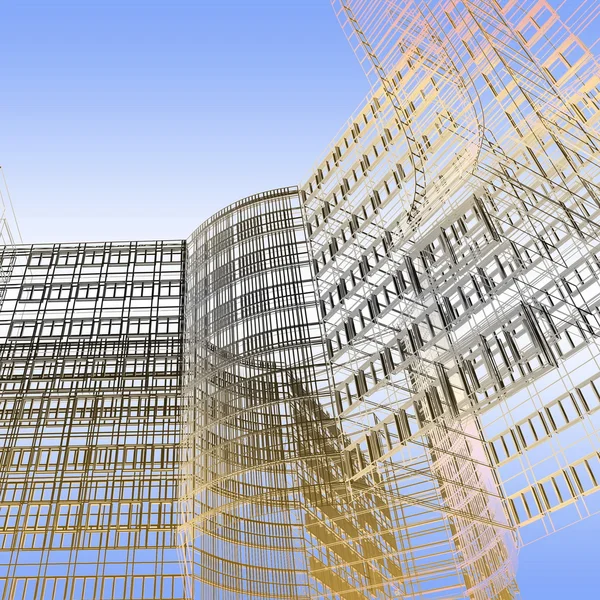 Abstrakter architektonischer Hintergrund — Stockfoto