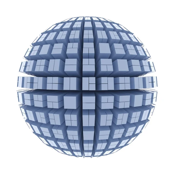 Глобус кубів — стокове фото
