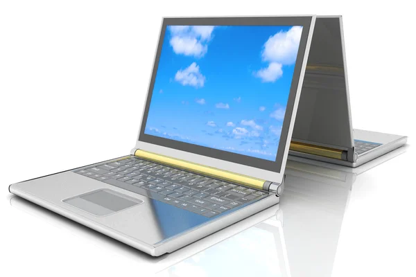 Dois laptops — Fotografia de Stock