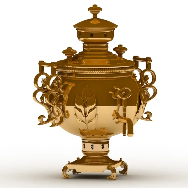 Vecchio samovar di rame — Foto Stock