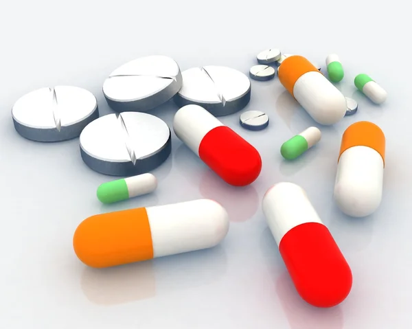 Medicamento pílula — Fotografia de Stock