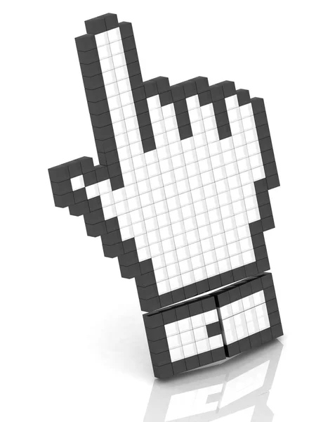 Hand mouse symbol — Stock Photo, Image