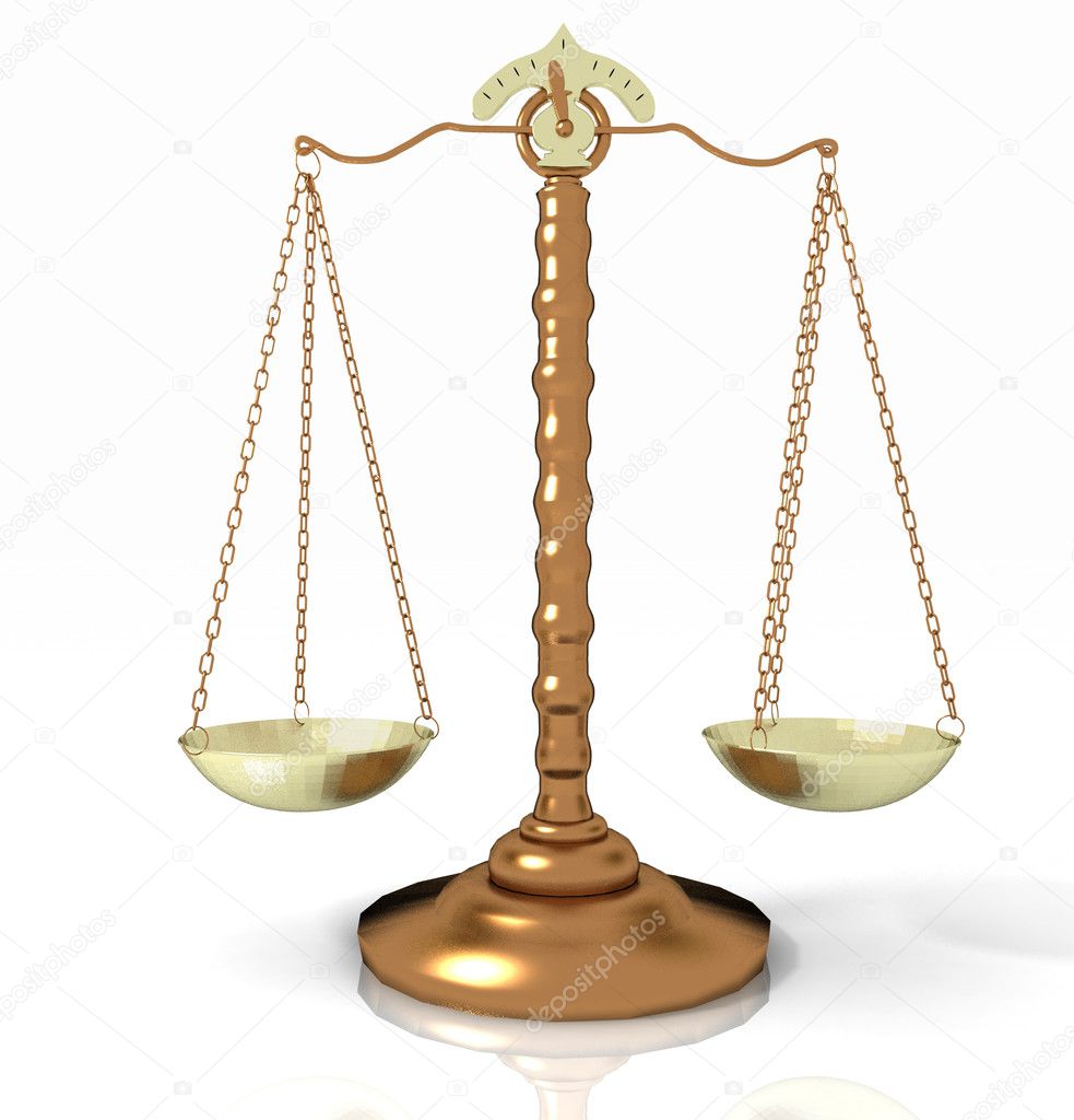 Classic scales of justice
