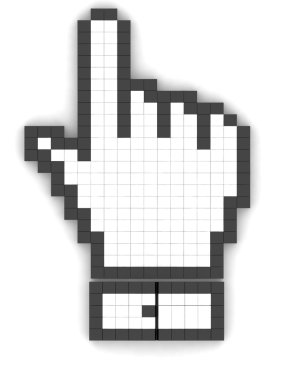 Hand mouse symbol clipart