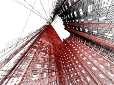 Abstract modern architecture clipart