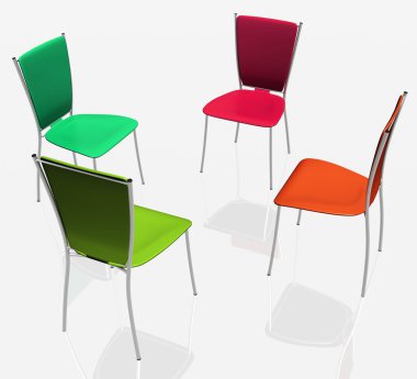 Group of chairs clipart