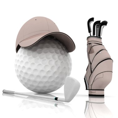 Belonging for playing golf clipart