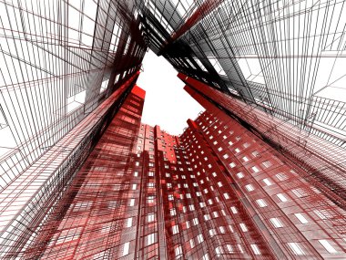 Abstract modern architecture clipart